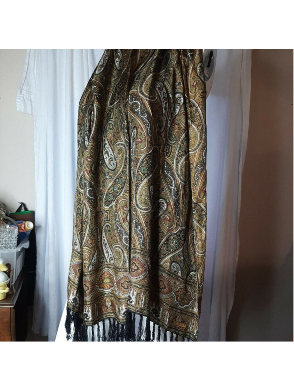 Echo 100% Silk Scarf 16 by 72 inch Long Scarf